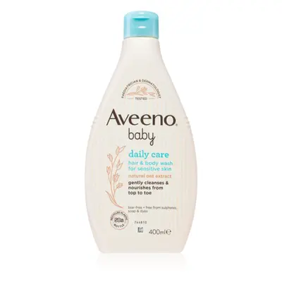 Aveeno Baby Hair&Body Wash sampon gyermekeknek haj és test 400 ml