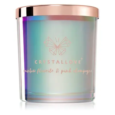 Crystallove Crystalized Scented Candle Rainbow Fluorite illatgyertya 220 g