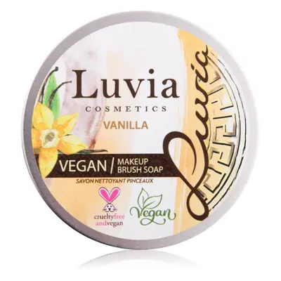 Luvia Cosmetics Brush Soap tisztító szappan kozmetikai ecsetekre illattal Vanilla 100 g