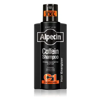 Alpecin Coffein Shampoo C1 Black Edition sampon férfiaknak koffein kivonattal hajnövesztést serk