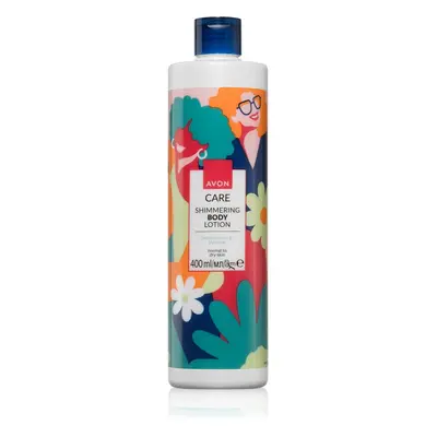 Avon Care Jasmine Scent & Glycerine csillogó tej normál és száraz bőrre 400 ml