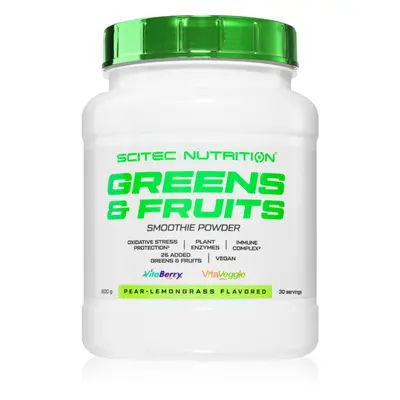 Scitec Nutrition Greens & Fruits italpor vitaminokkal íz Pear-Lemon Grass 600 g