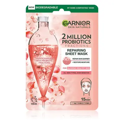 Garnier Skin Naturals egyszer használatos fátyolmaszk arcra probiotikumokkal 22 g