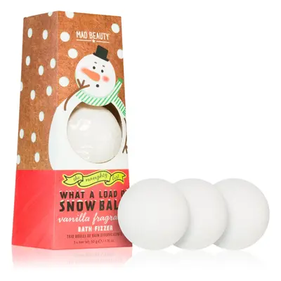 Mad Beauty The Naughty List Snow Balls pezsgő fürdőgolyó 3x50 g