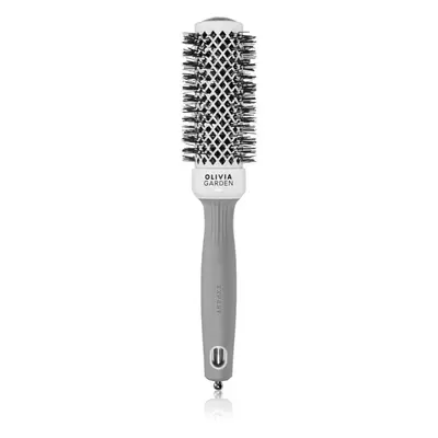 Olivia Garden Expert Shine Wavy Bristles White&Grey hajkefe průměr 35 mm 1 db