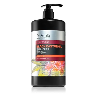 Dr. Santé Black Castor Oil erősítő sampon a gyengéd tisztításhoz 1000 ml