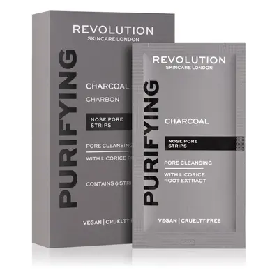 Revolution Skincare Purifying Charcoal tisztító tapasz az orr eltömődött pórusaira aktív szénnel