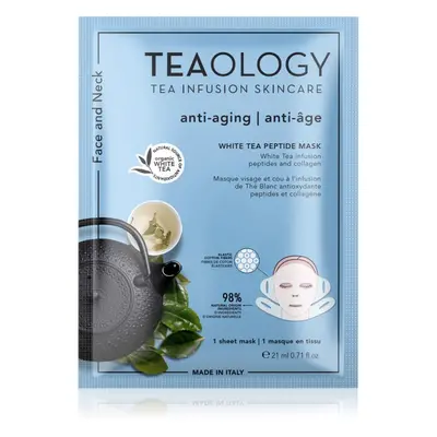 Teaology White Tea Peptide Mask intenzíven nyugtató és bőrélénkítő arcmaszk 21 ml