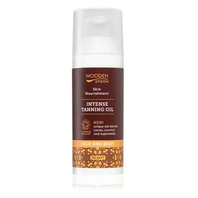 WoodenSpoon Skin Nourishment ápoló testolaj az intenzív barnulásért 50 ml