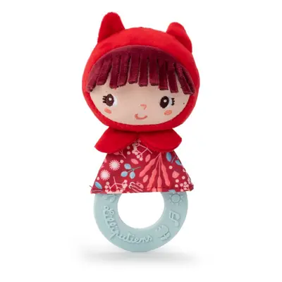 Lilliputiens Teething Rattle Little Red Riding Hood rágóka 3 m+ 1 db