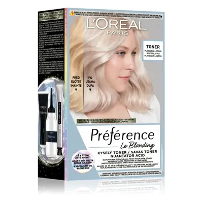 L’Oréal Paris Préférence Le Blonding Toner savas hajfesték árnyaló semlegesítő réz alaptónusok á