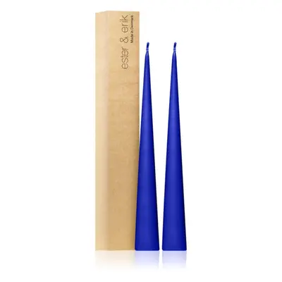 ester & erik cone candles cornflower (no. 48) gyertya 2x37 cm