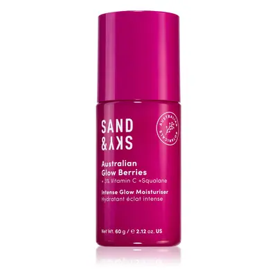 Sand & Sky Australian Glow Berries Intense Glow Moisturiser hidratáló fluid az élénk bőrért 60 g