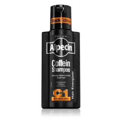 Alpecin Coffein Shampoo C1 Black Edition sampon férfiaknak koffein kivonattal hajnövesztést serk