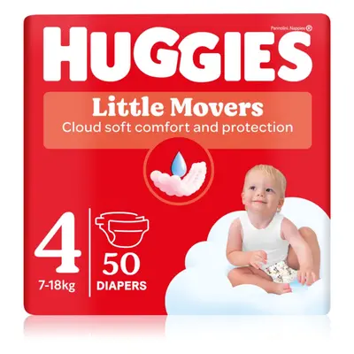 Huggies Little Movers Ultra Comfort eldobható pelenkák Jumbo 7-18 kg 50 g