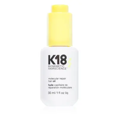 K18 Molecular Repair Hair Oil tápláló száraz olaj a sérült, töredezett hajra 30 ml