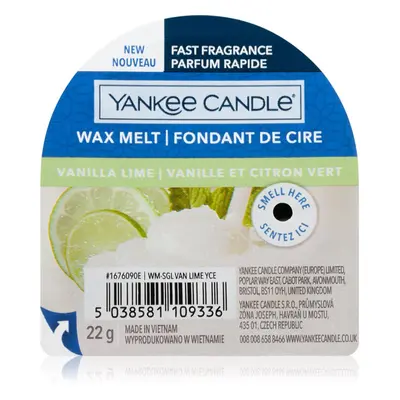 Yankee Candle Vanilla Lime illatos viasz aromalámpába 22 g