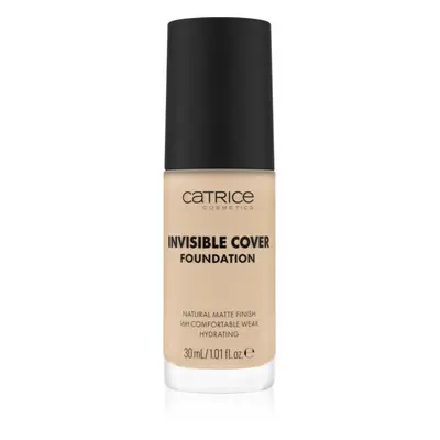 Catrice Invisible Cover Foundation hosszan tartó és erősen fedő alapozó matt hatással árnyalat 0