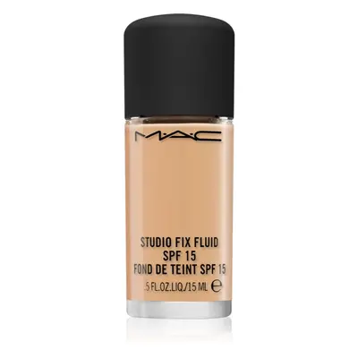 MAC Cosmetics Mini Studio Fix Fluid mattító make-up SPF 15 árnyalat NC37 15 ml