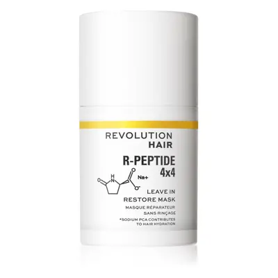 Revolution Haircare R-Peptide 4x4 öblítést nem igénylő megújító pakolás a károsult hajra 50 ml