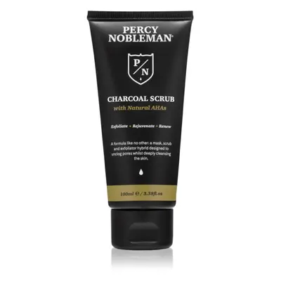 Percy Nobleman Charcoal Scrub arctisztító peeling 3 az 1-ben 100 ml