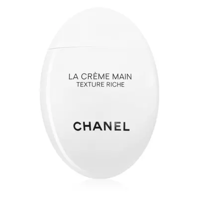 Chanel La Crème Main Riche éjszakai tápláló és bőrvilágosító krém kézre 50 ml