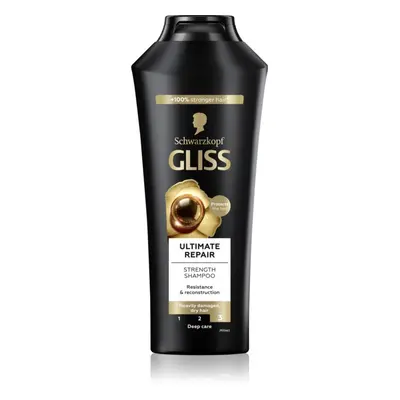 Schwarzkopf Gliss Ultimate Repair erősítő sampon száraz és sérült hajra 400 ml