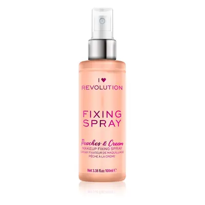 I Heart Revolution Fixing Spray sminkfixáló spray illattal Peaches & Cream 100 ml