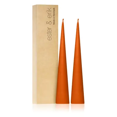 ester & erik cone candles mild orange (no. 16) gyertya 2x25 cm