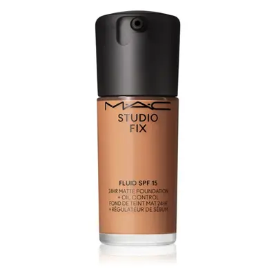 MAC Cosmetics Studio Fix Fluid SPF 15 24HR Matte Foundation + Oil Control mattító alapozó SPF 15