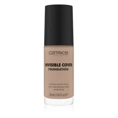 Catrice Invisible Cover Foundation hosszan tartó és erősen fedő alapozó matt hatással árnyalat 0