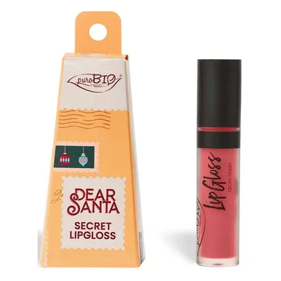 puroBIO Cosmetics Dear Santa SECRET tartós ajakfény ajándékcsomagolásban árnyalat 044 4.4 ml