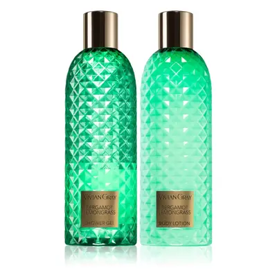 Vivian Gray Gemstone Bergamot & Lemongras ajándékszett testre 2x300 ml