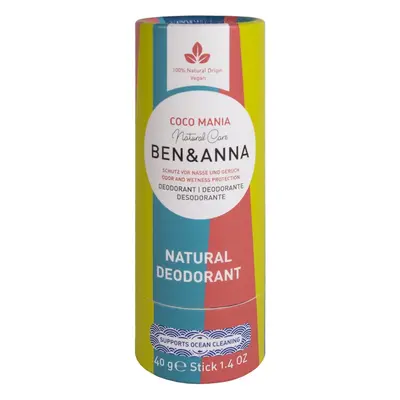 BEN&ANNA Natural Deodorant Coco Mania izzadásgátló deo stift 40 g