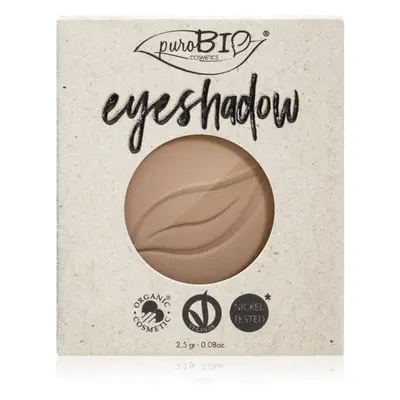 puroBIO Cosmetics Compact Eyeshadows szemhéjfesték utántöltő árnyalat 02 Dove Gray 2,5 g