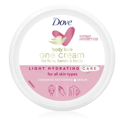 Dove Body Love könnyű krém testre és arcra 250 ml