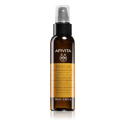 Apivita Holistic Hair Care Argan Oil & Olive hidratáló és tápláló olaj a hajra Argán olajjal 100