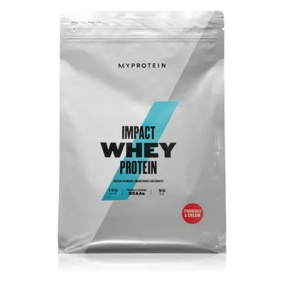 MyProtein Impact Whey Protein tejsavófehérje íz Strawberries & Cream 2500 g