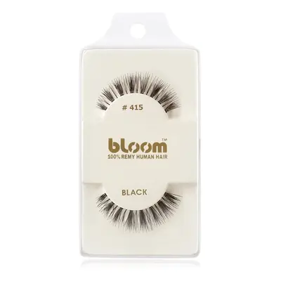 Bloom Natural ragasztható műszempilla természetes hajból No. 415 (Black) 1 cm