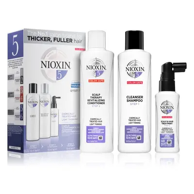 Nioxin System 5 Color Safe Chemically Treated Hair Light Thinning szett vegyileg kezelt finom, n