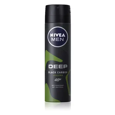 Nivea Men Deep izzadásgátló spray uraknak Black Carbon Amazonia 150 ml