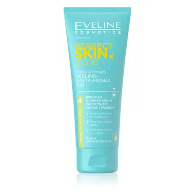 Eveline Cosmetics Perfect Skin .acne hámlasztó maszk 3 az 1-ben 75 ml