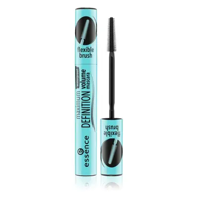 Essence Maximum DEFINITION vízálló és tömegnövelő szempillaspirál árnyalat Black 8 ml