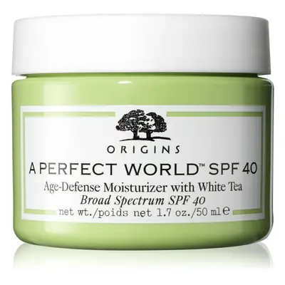 Origins A Perfect World™ SPF 40 Age-Defense Moisturizer With White Tea nappali hidratáló krém SP