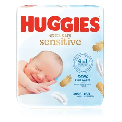 Huggies Extra Care Triplo nedves törlőkendők gyermekeknek 3x56 db