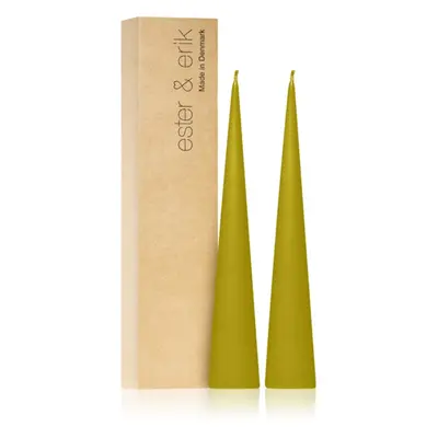 ester & erik cone candles pure wasabi (no. 68/2) gyertya 2x25 cm