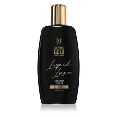 Dripping Gold Luxury Tanning Liquid Luxe önbarnító víz testre Medium 150 ml