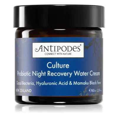 Antipodes Culture Probiotic Night Recovery Water Cream intenzív revitalizáló hidratáló arckrém p