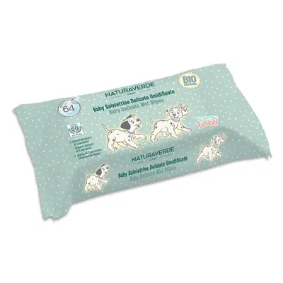 Disney Naturaverde Baby Delicate Wet Wipes nedves törlőkendők gyermekeknek 64 db