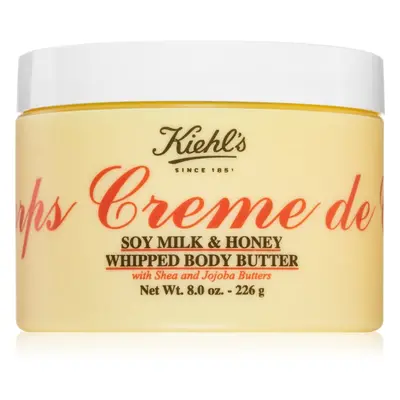 Kiehl's Creme de Corps Soy Milk & Honey Whipped Body Butter testvaj bambuszvajjal 226 g